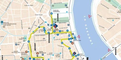 Карта на Бордо прошетка