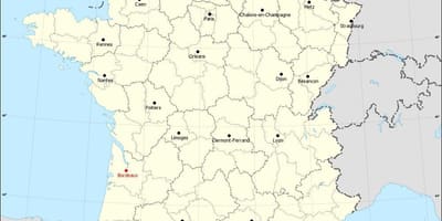 Бордо општини мапа