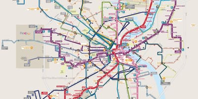 Карта на Бордо транзит